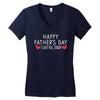 Happy Father's Day I Love Daddy Onesie-Father's Day Women's V-Neck T-Shirt