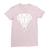 dripping diamond logo Ladies Fitted T-Shirt