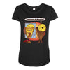 posh pizza (colab with rpadame) Maternity Scoop Neck T-shirt