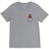 pocket owl V-Neck Tee