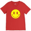 smiley face mens V-Neck Tee