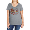 bar fight Ladies Curvy T-Shirt