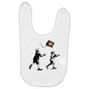 banksy kids play t.v. ball Baby Bibs