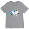 sad unicorn V-Neck Tee
