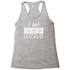 i am sherlocked Racerback Tank