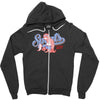 sports sloth Zipper Hoodie