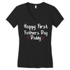 Happy First Father's Day Daddy Women's V-Neck T-Shirt