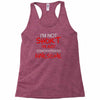 i'm not short awesome Racerback Tank