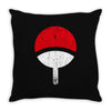 uchiha clan symbol Throw Pillow