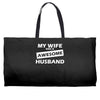 awesome husband Weekender Totes