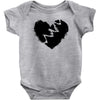 broken heart xxx black Baby Bodysuit