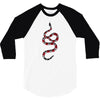 snake red black 3/4 Sleeve Shirt