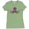 flight of the octopus Ladies Fitted T-Shirt