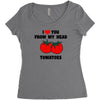 from my head tomatoes Women's Triblend Scoop T-shirt