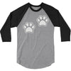 dog paws set of 2 3/4 Sleeve Shirt