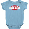 it's called beer pong Baby Onesie
