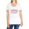 gaming doesn't make me violent Ladies Curvy T-Shirt