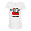 from my head tomatoes Maternity Scoop Neck T-shirt