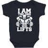 i am the one who lifts Baby Bodysuit
