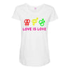 love is love Maternity Scoop Neck T-shirt