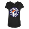 evanston hockey Maternity Scoop Neck T-shirt