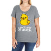 i don't give a duck Ladies Curvy T-Shirt