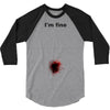 i'm fine gunshot 3/4 Sleeve Shirt