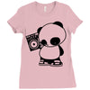 panda Ladies Fitted T-Shirt