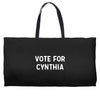 vote for cynthia Weekender Totes