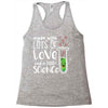 Made With Lots Of Love And a Little Science Racerback Tank