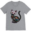 loco coco skul cat V-Neck Tee
