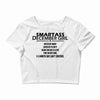 Smartass December Girl Crop Top