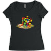 Rubik Cube Women's Triblend Scoop T-shirt