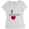 i dyslexia Women's Triblend Scoop T-shirt