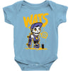 wat skateboard Baby Bodysuit