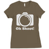 oh shoot camera Ladies Fitted T-Shirt