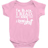 i'm black i read and i know Baby Bodysuit