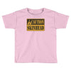 caution skinhead, ideal birthday gift or present Toddler T-shirt