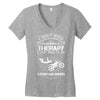 I Don't Need Therapy Just to Go Mountain Biking Women's V-Neck T-Shirt