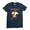 my boxer is my valentine1 Ladies Fitted T-Shirt