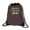 what part of binary code don't you understand Drawstring Bags