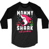 mommy shark doo doo doo family matching 3/4 Sleeve Shirt