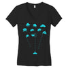 space invaders Women's V-Neck T-Shirt