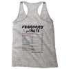 February Girl Facts Aquarius Racerback Tank