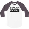 sunday funday t shirt funny jersey shore football 3/4 Sleeve Shirt