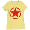 military starfunny retro army war vietnam usa britain fashion Ladies Fitted T-Shirt