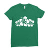 hawaiian flower Ladies Fitted T-Shirt