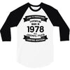 Premium Vintage 1978 3/4 Sleeve Shirt