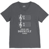 13/8 6/4 These Are Difficult Times V-Neck Tee