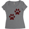 feet Women's Triblend Scoop T-shirt